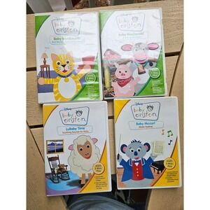 Disney Baby Einstein DVD Lot 4 Wordsworth MacDonald Lullaby Mozart Educational